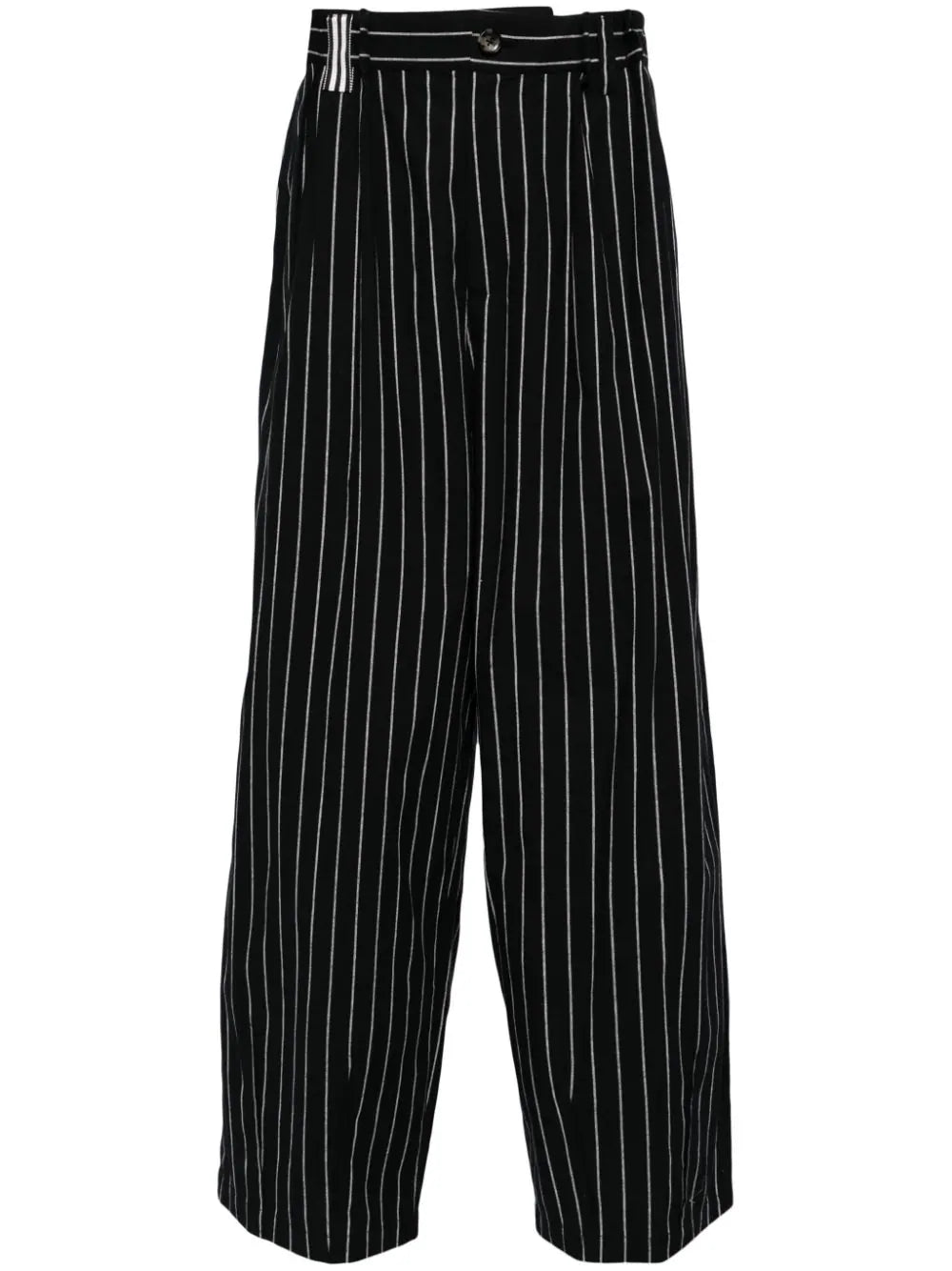 Hurry In Pinstripe-Pattern Wide-Leg Trousers