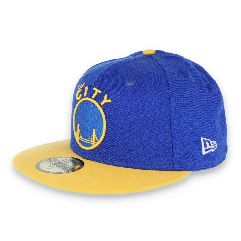 Unmissable Offer GOLDEN STATE WARRIORS NEW ERA 59FIFTY HAT THE CITY-BLUE/YELLOW