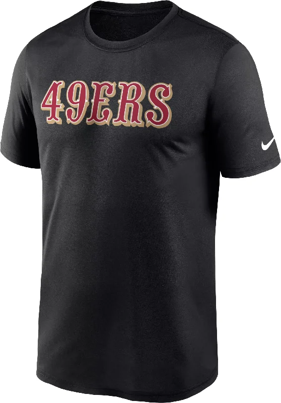 Major Savings Nike San Francisco 49ers Fan Gear Wordmark T-Shirt-Black