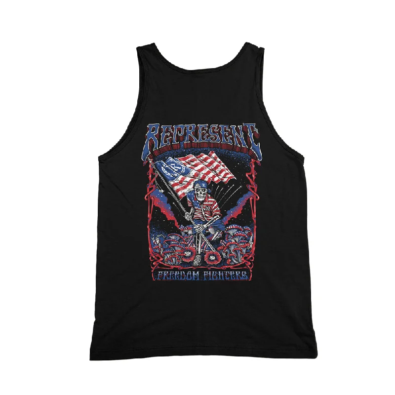 Weekend Deals That Excite Psychedelic Freedom Fighters Tank Top [BLACK]
