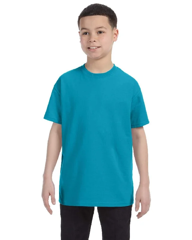 Gildan Youth Lightweight 100% Cotton T-Shirt | Tropical Blue