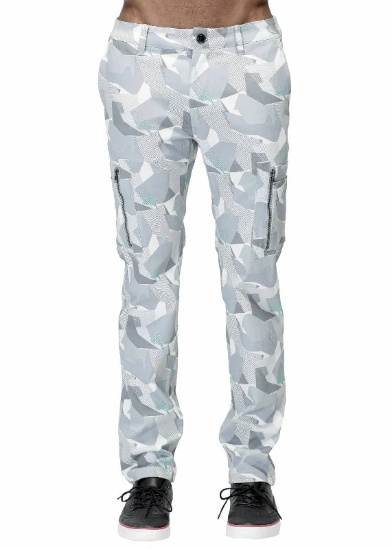 Amazing Deals Konus Men's Digital Camo Cargo Pants in Grey