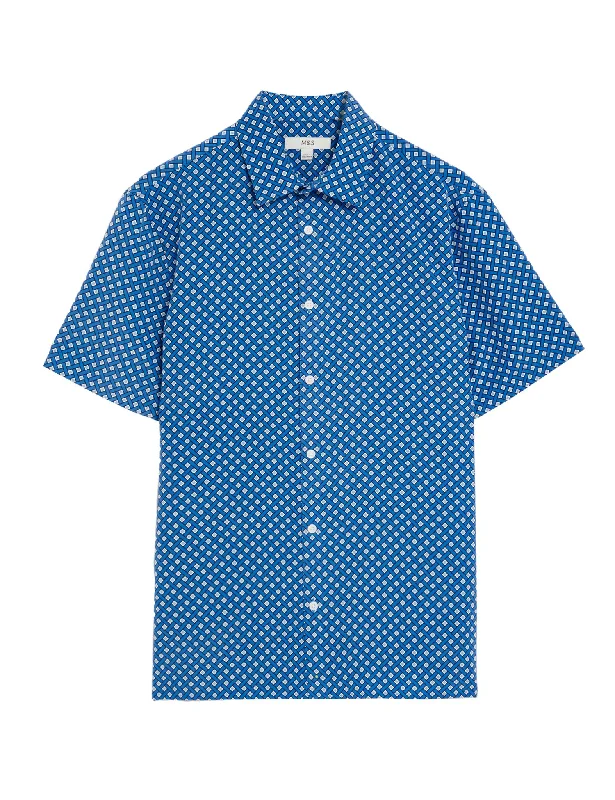 Hurry In Geometric Print Shirt