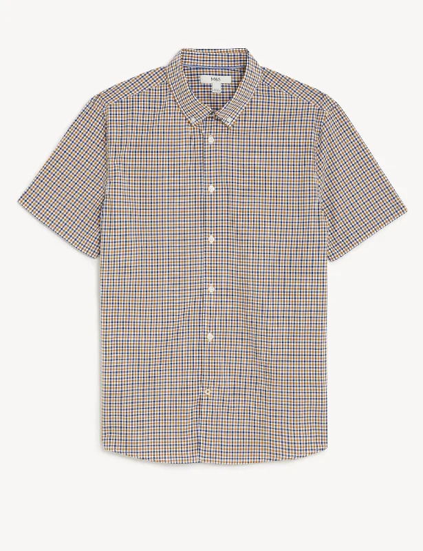 Instant Discount Pure Cotton Gingham Shirt