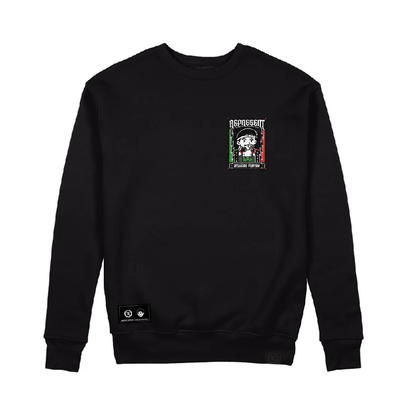 The Assassin Baby CIUDAD MEXICO Crewneck Sweatshirt [BLACK] UFC MEXICO CITY