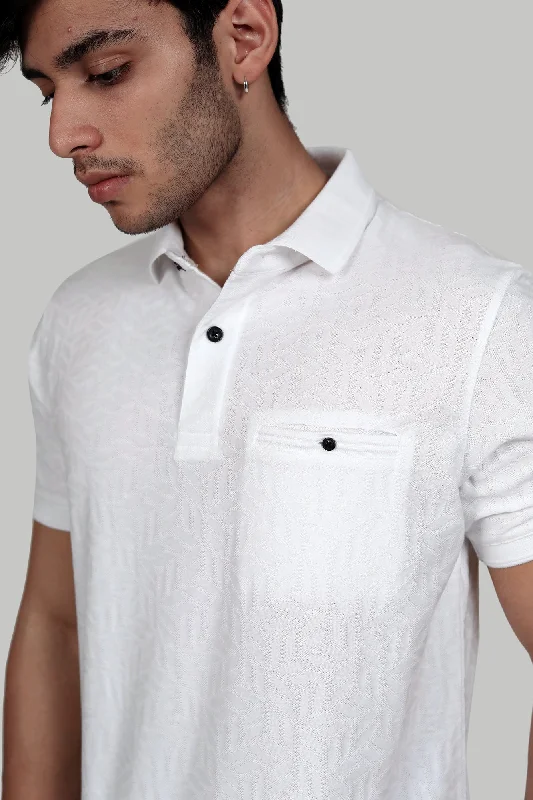 JACQUARD TEXTURE POLO