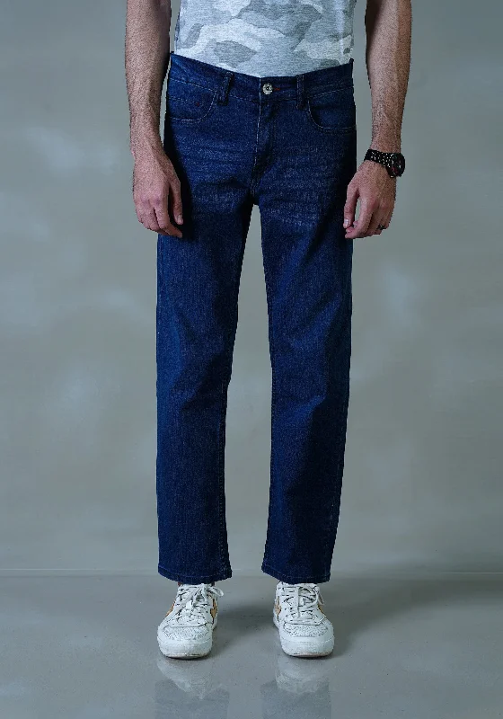 Men Navy Denim