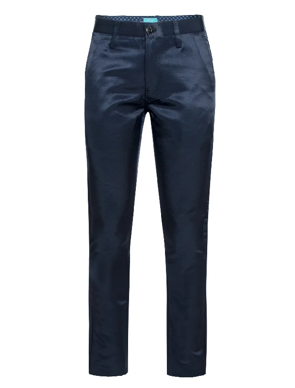 Epic Value Skinny Pants with a sheen fabric in Navy