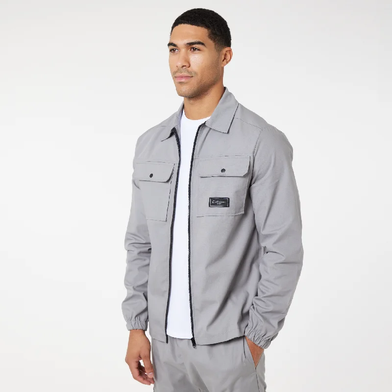 Overstock Clearance Utility Overshirt | Ice Grey