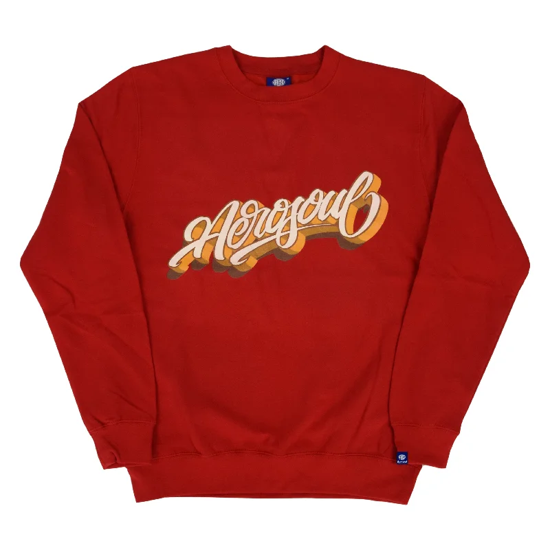 Bonus Offer Aero-Script Sweatshirt (Red)