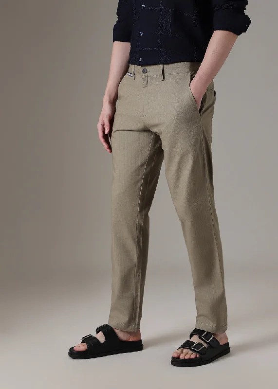 Now or Never Olive Linen Trouser