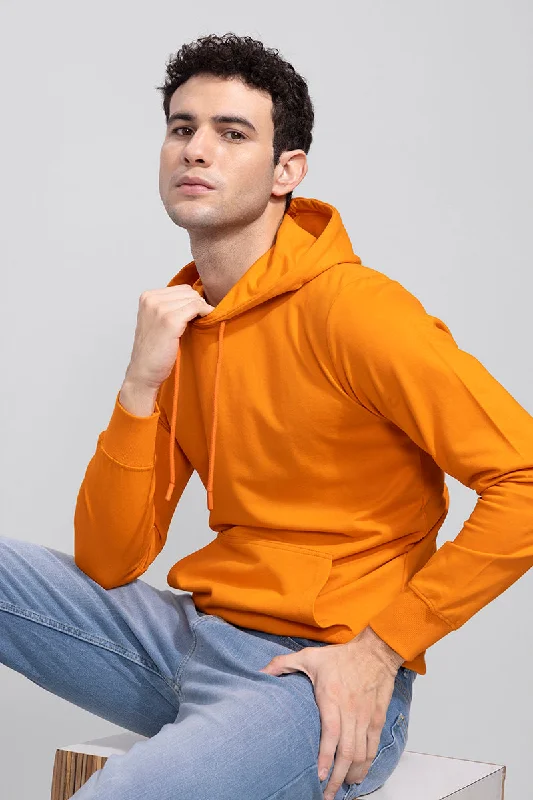 Weekend Bargains to Savor Solid Orange Hoodie