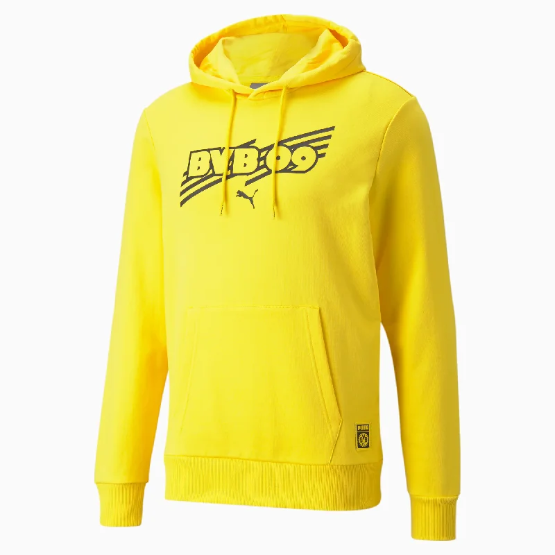 Weekend Deals You Can't Resist Puma Men's Borussia Dortmund Hoodie-YELLOW
