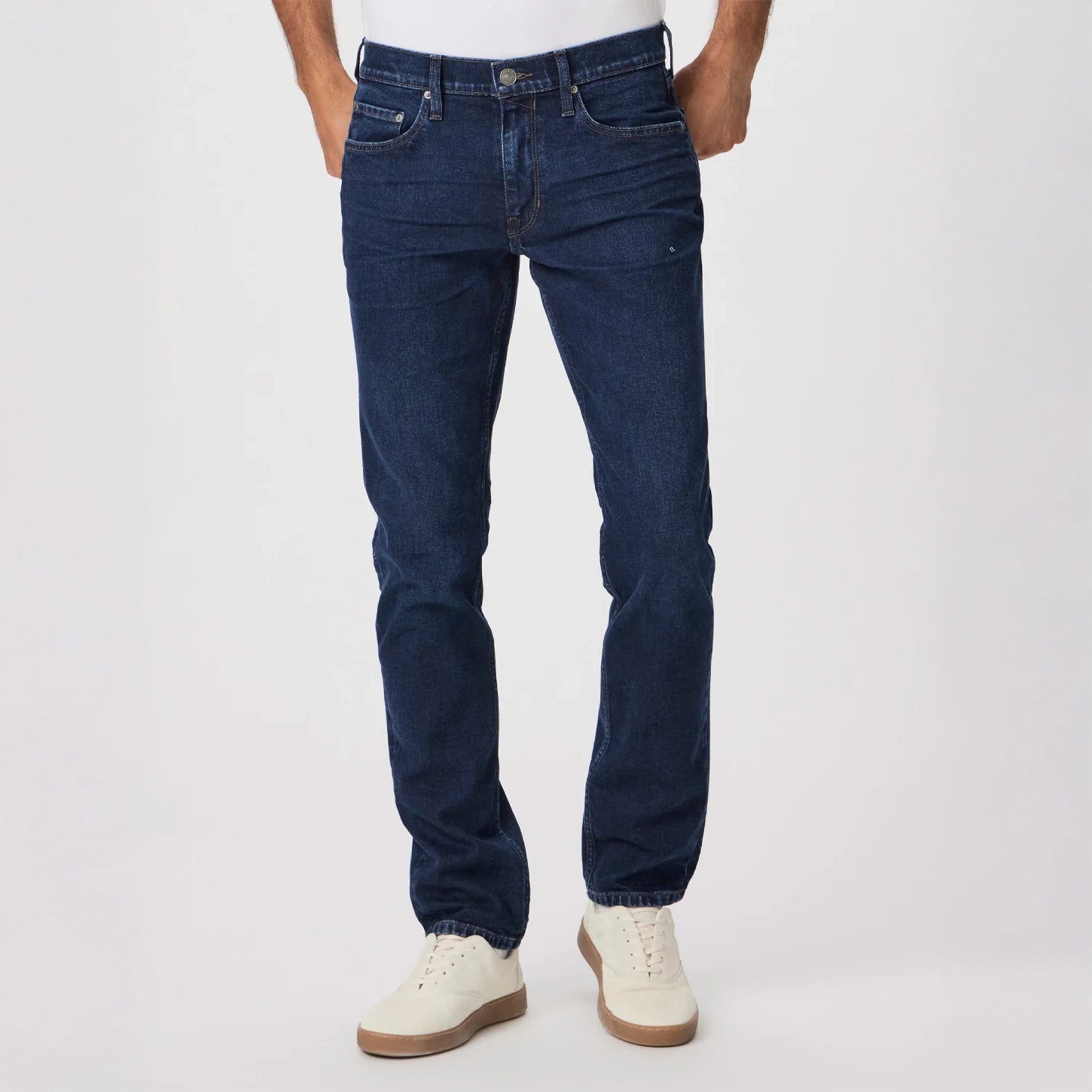 Lennox - Brenigan - Slim Fit Five Pocket Blue Mid Wash Heritage Jean - PAIGE