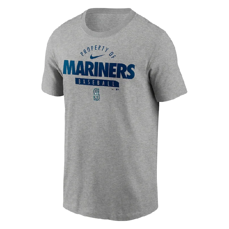 Buy More, Save More Nike Seattle Mariners Primetime Property Of Practice T-Shirt - Heathered Gray Buy More, Save More Nike Seattle Mariners Primetime Property Of Practice T-Shirt - Heathered Gray
