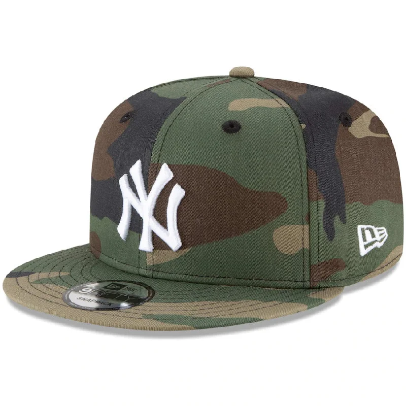 Great Bargain New York Yankees NEW ERA BASIC SNAPBACK 9FIFTY-WOODLAND CAMO GREEN