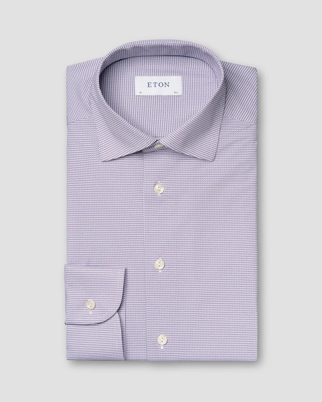 Don't Delay Light Purple Four-Way Stretch Slim Fit Shirt - ETON