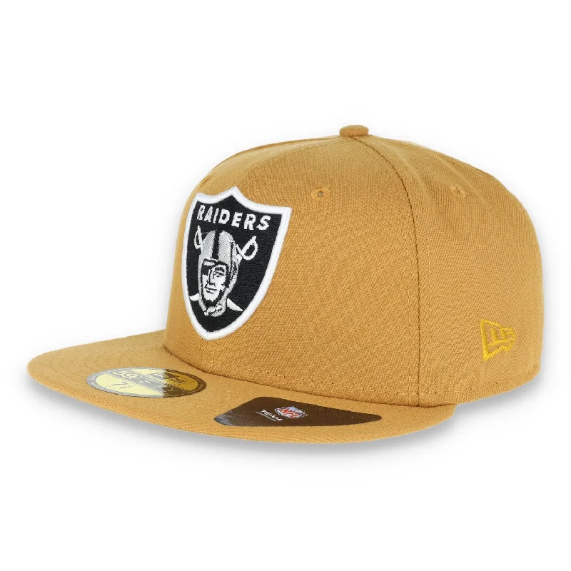 New Deals Las Vegas Raiders New Era 59Fifty Fitted Hat- Panama Tan