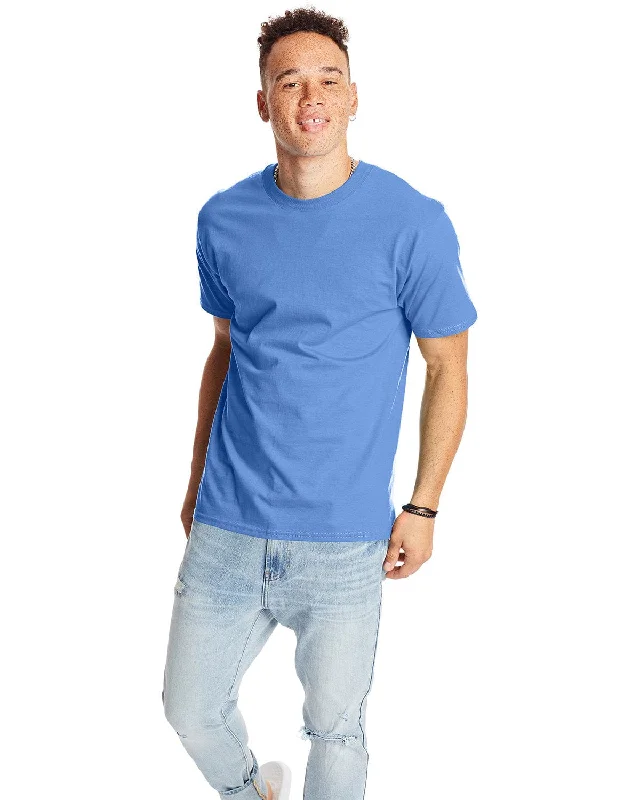 Hanes Beefy-T T-Shirt | Carolina Blue