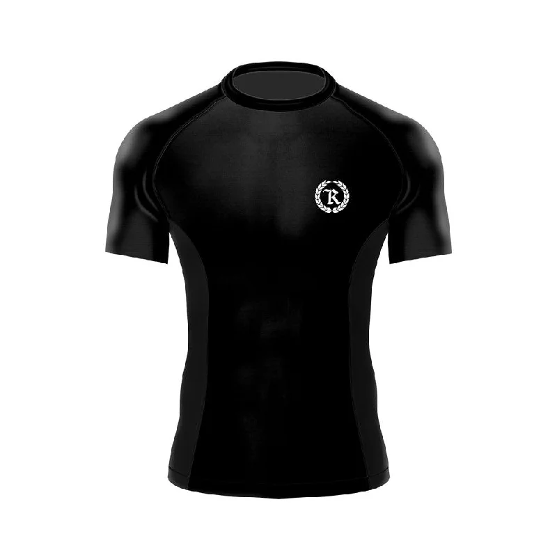 Bonus Savings Black Gang Jiu Jitsu Rash Guard Short Sleeve [BLACK X WHITE]