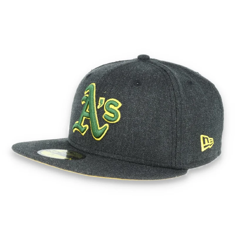 Limited Availability Oakland Athletics  New Era 59Fifty Fitted Hat-Dark Heather Grey