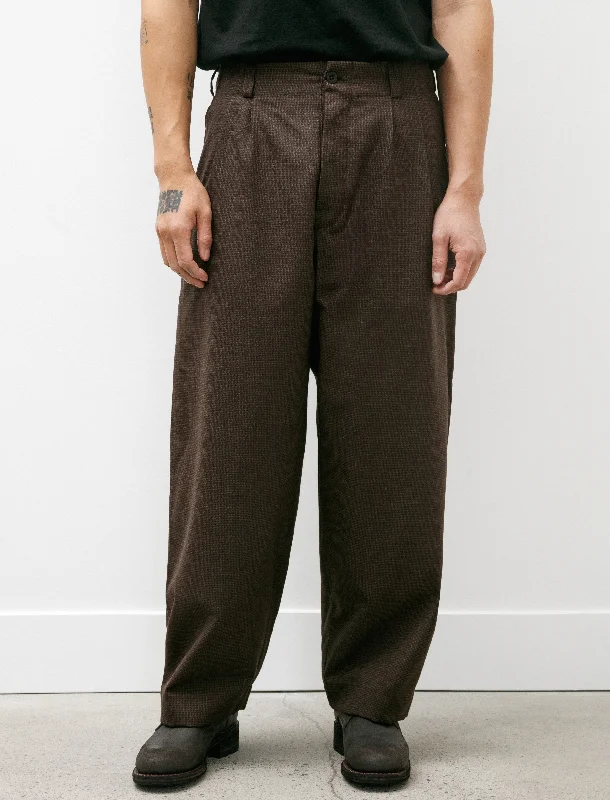 Two Pleat Pant Fox Worsted Wool Puppytooth