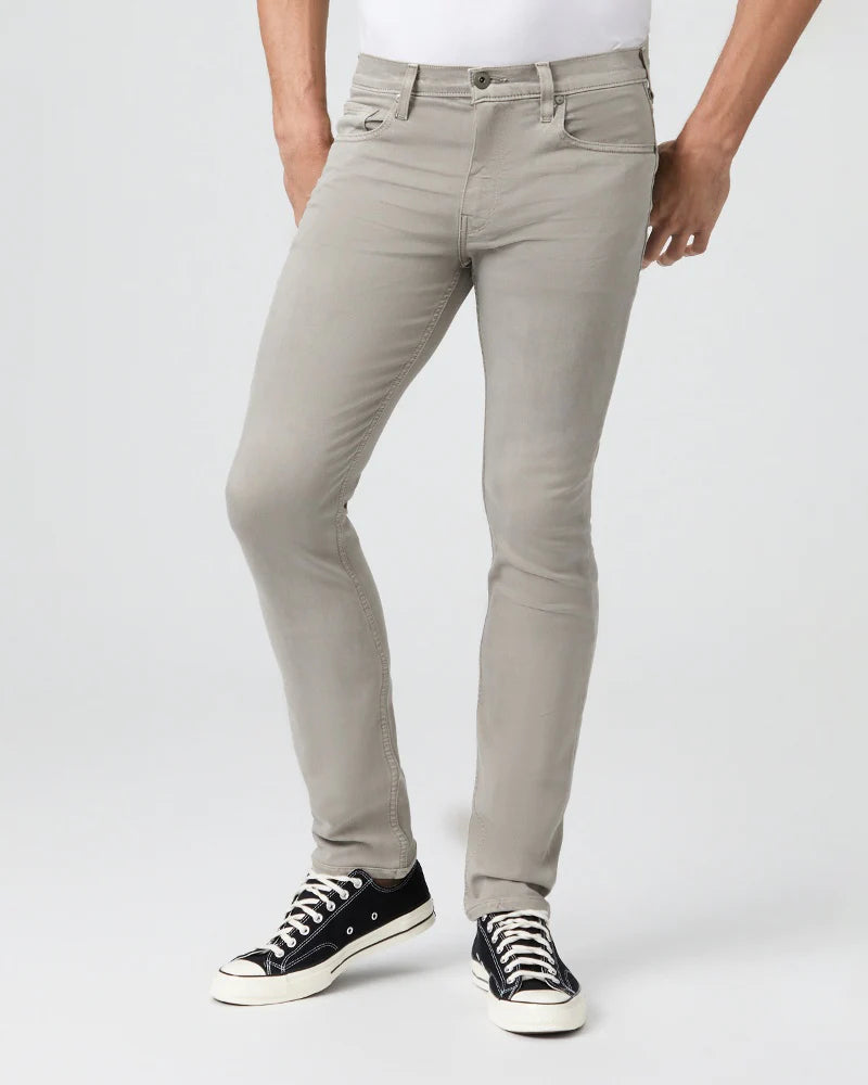 Loyalty Reward Lennox - Vintage Weathered Stone Slim Fit Five Pocket Pants - PAIGE