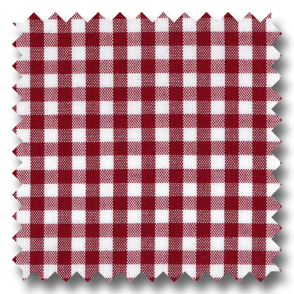 Big Deal Red Gingham Check Broadcloth - Custom Dress Shirt