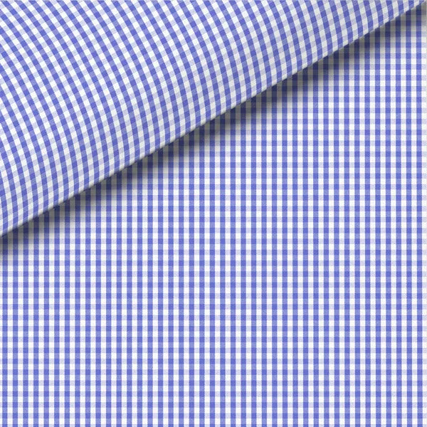 Reduced Price Blue Check Broadcloth Dress Shirt