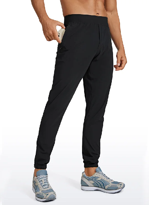 Super Discount Lightweight Quick Dry Slim-Fit Joggers 29"-Zipper Pockets