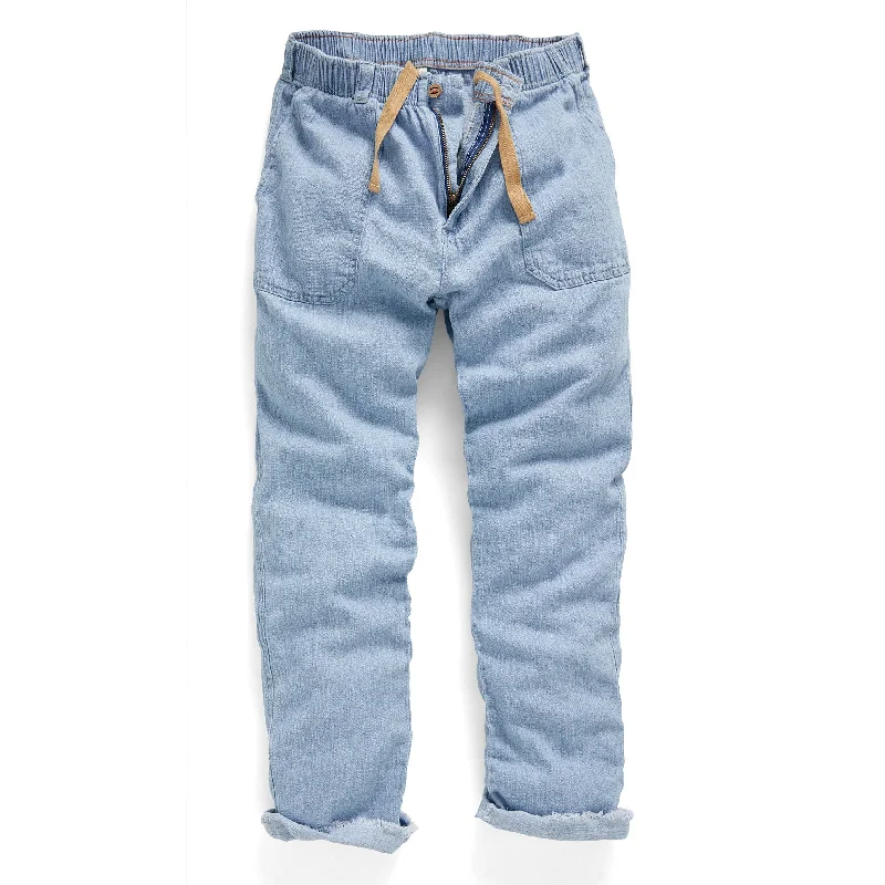 Laguna Beachcomber Linen-Cotton Denim Pants