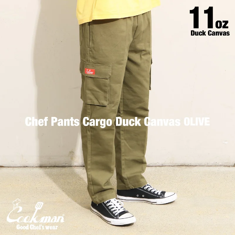 Cookman Chef Pants Cargo - Duck Canvas : Olive