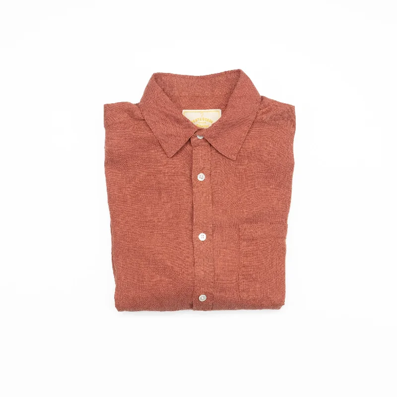 Weekend Specials to Grab Linen Shirt in Terracotta