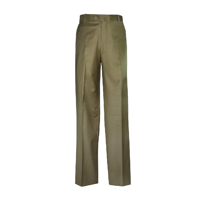 Weekend Deals That Wow Laguna Flat Front Trouser - Moss