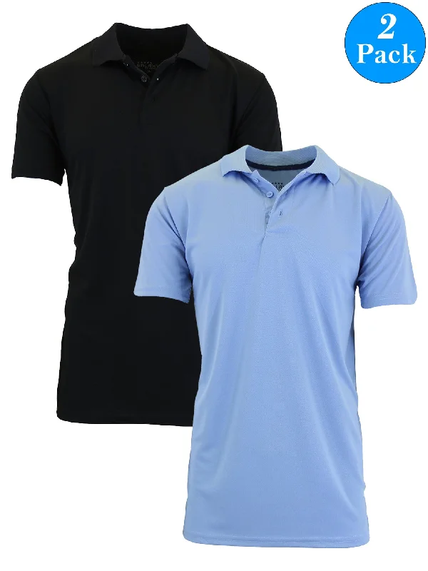 Year-End Sale Men's Dry Fit Moisture-Wicking Polo Shirt (2-Pack)