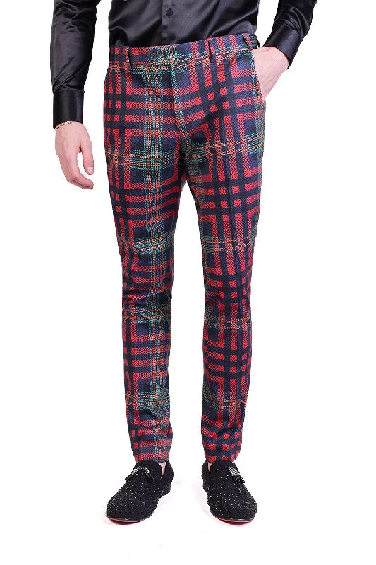 Barabas CP201 Grip Spot Plaid Pants Tiger