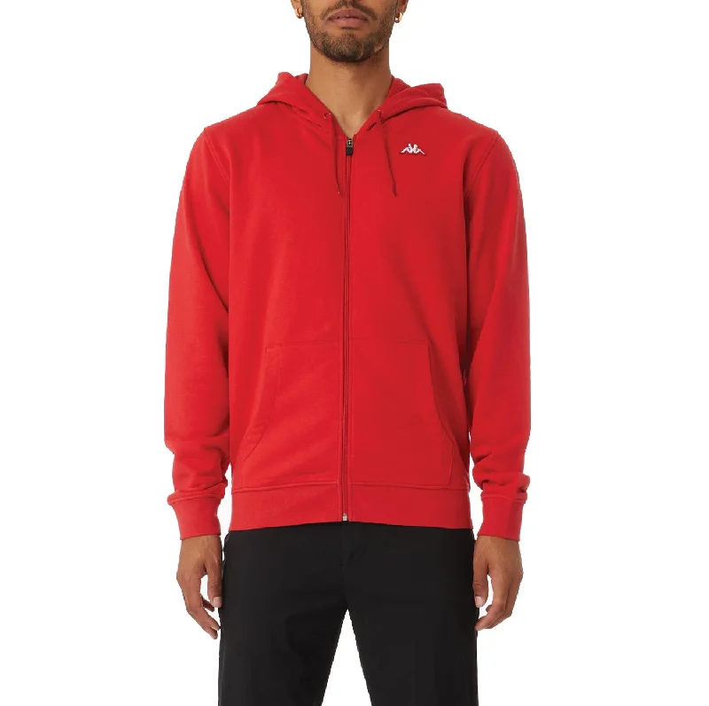 Extra Discount KAPPA AUTHENTIC LUND ZIP HOODIE - RED