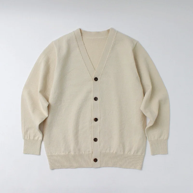Extra Discount YONETOMI NEW BASIC / Rigid Cashmere Knit Cardigan