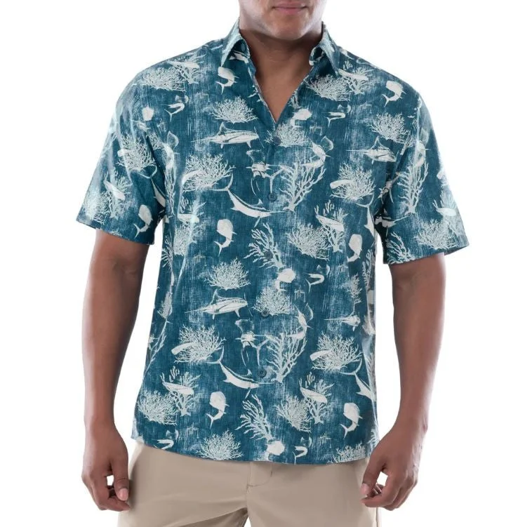 Guy Harvey Short Sleeve Men's Woven Shirts Printed