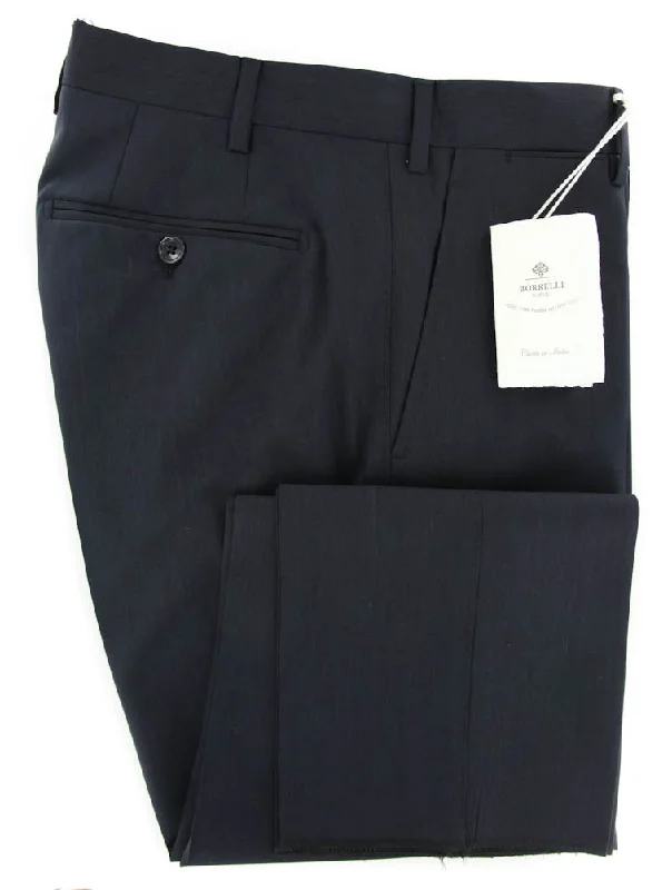Lowest Rates Luigi Borrelli Navy Blue Pants - 44 US / 60 EU