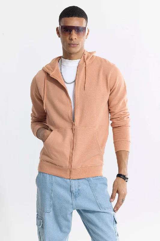 The Best Prices Rollick Camel Brown Hoodie
