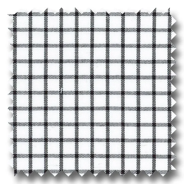 Today's Special Black Grid Check Broadcloth - Custom Dress Shirt