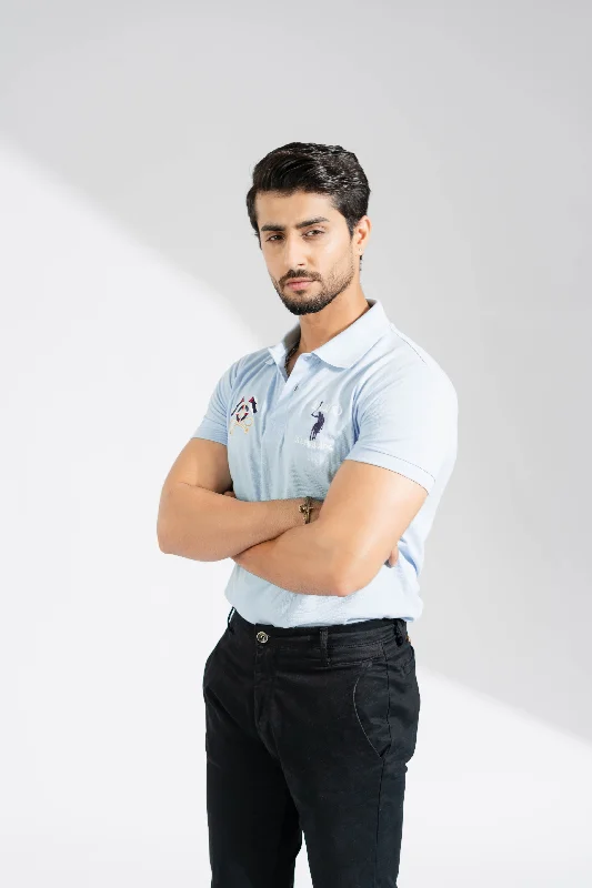 Limited Availability Polo Republica Men's Logo & 2 Flag Crest Embroidered Short Sleeve Polo Shirt