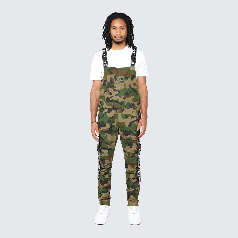 Lowest Prices Multi Cargo Fashion Twill Overalls - Wood Camo