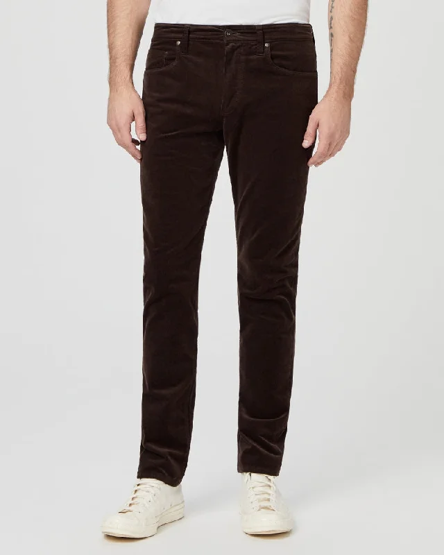 Limited Edition Deep Woods Brown Corduroy – Lennox Slim Fit Jeans - PAIGE