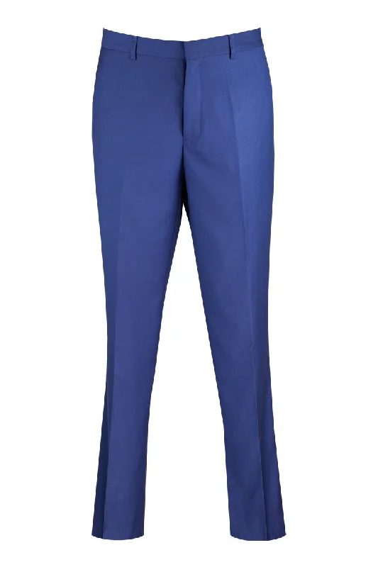 Wool Feel Modern Fit Dress Pants in Blue