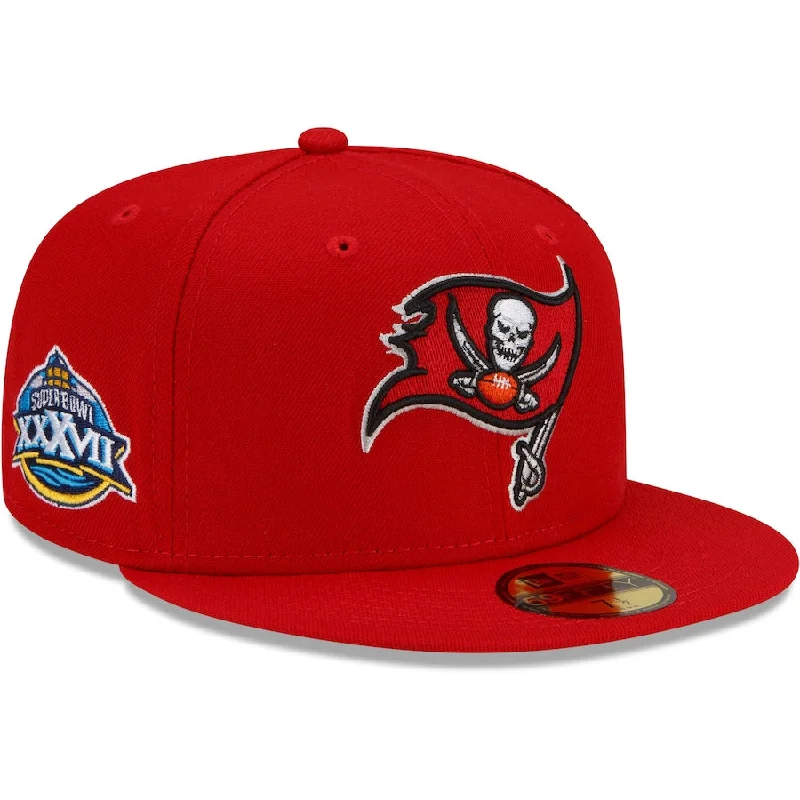 Midnight Sale NEW ERA TAMPA BAY BUCCANEERS XXXVII SUPERBOWL PATCH 9FIFTY FITTED-RED