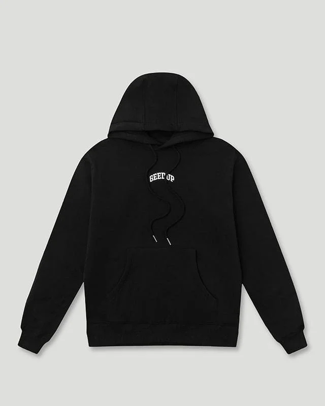 Micro Team Logo Hoodie Black