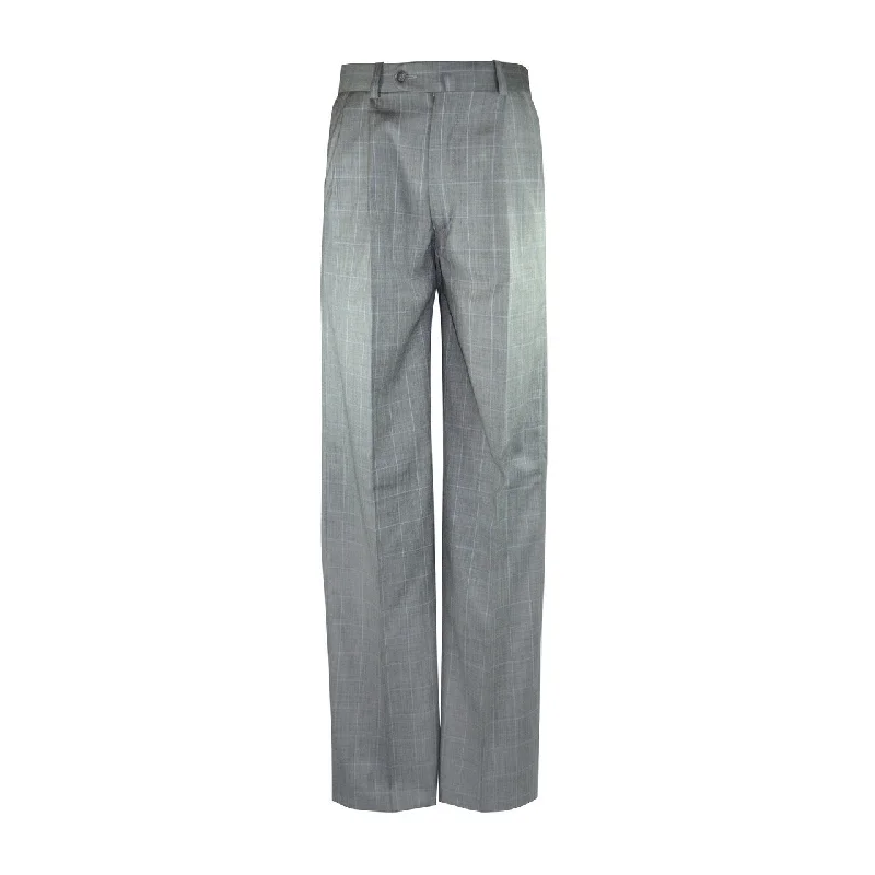 Weekend Specials to Cherish Newport Pleated Front Trouser - Grey Windowpane