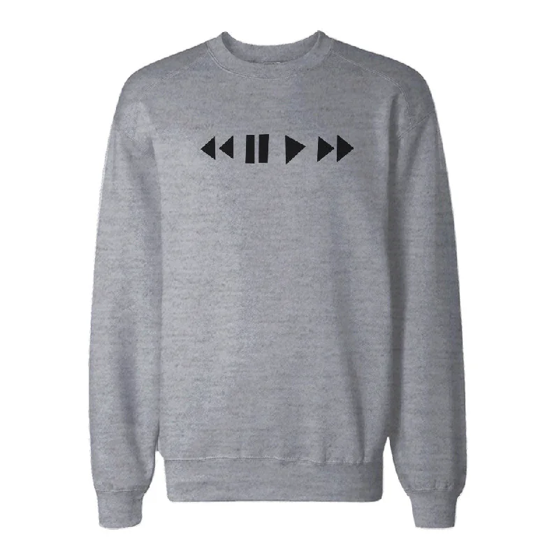 Deal Dash Media Buttons Sweatshirt Back To School Unisex Sweat Shirt